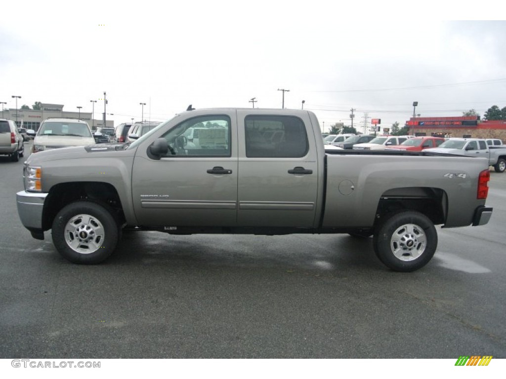 Graystone Metallic 2014 Chevrolet Silverado 2500HD LT Crew Cab 4x4 Exterior Photo #86126103