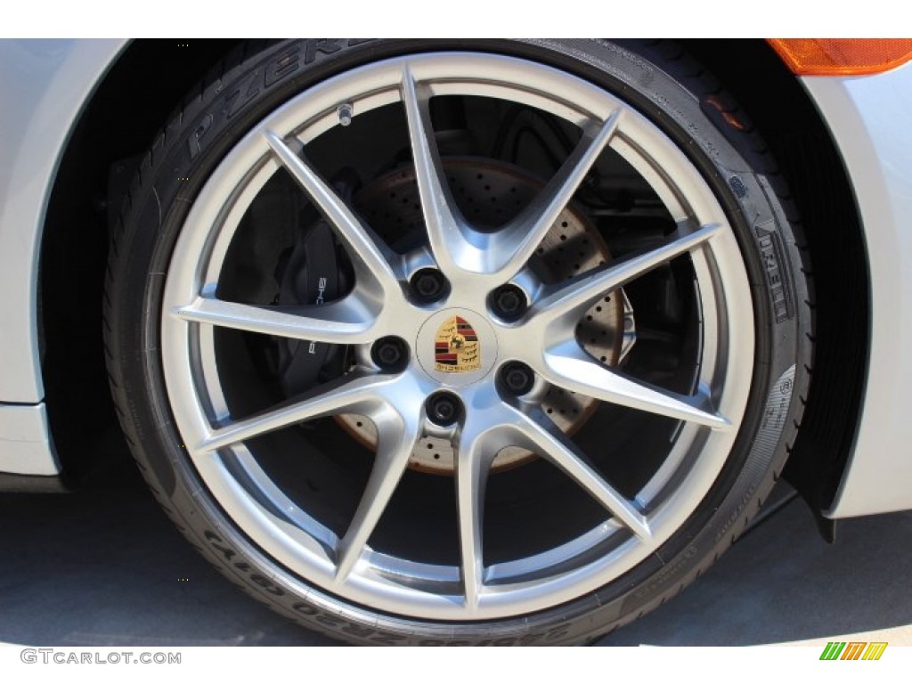 2014 911 Carrera 4 Coupe - Rhodium Silver Metallic / Black photo #9