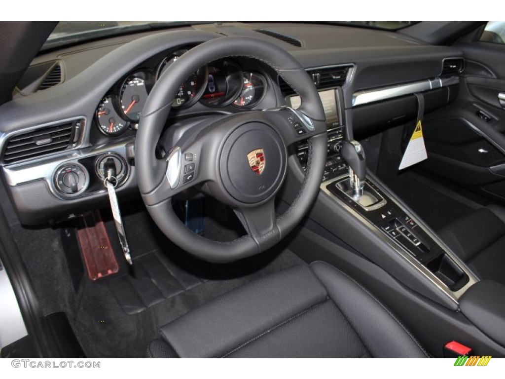 2014 911 Carrera 4 Coupe - Rhodium Silver Metallic / Black photo #13