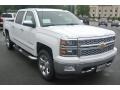 2014 Summit White Chevrolet Silverado 1500 LTZ Crew Cab 4x4  photo #1