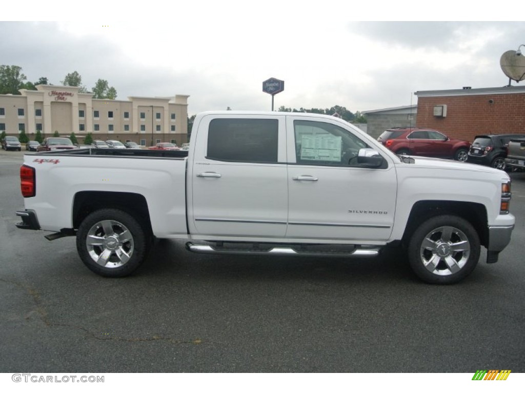 2014 Silverado 1500 LTZ Crew Cab 4x4 - Summit White / Cocoa/Dune photo #6