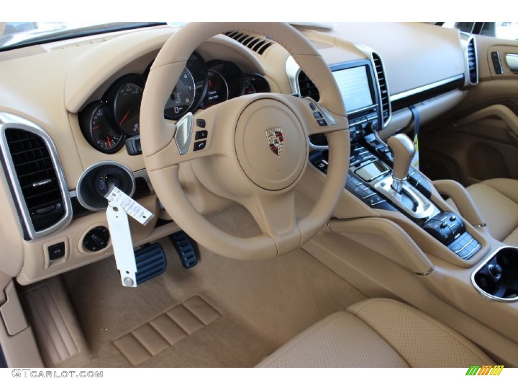 Luxor Beige Interior 2014 Porsche Cayenne S Photo #86126862