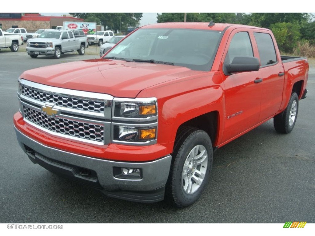 2014 Silverado 1500 LT Crew Cab 4x4 - Victory Red / Jet Black/Dark Ash photo #2