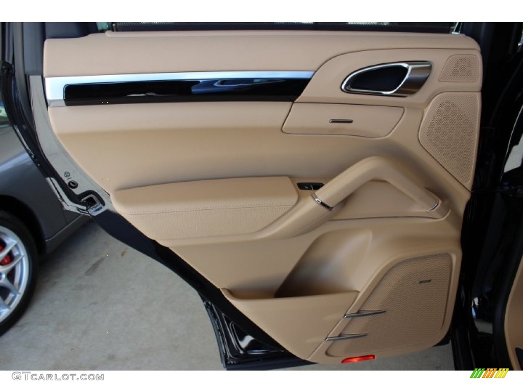 2014 Porsche Cayenne S Luxor Beige Door Panel Photo #86127276