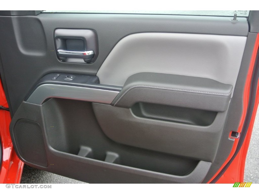2014 Chevrolet Silverado 1500 LT Crew Cab 4x4 Jet Black/Dark Ash Door Panel Photo #86127513