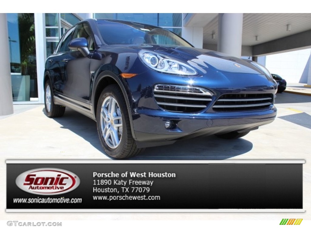 2014 Dark Blue Metallic Porsche Cayenne S Hybrid 86116391 Photo 7