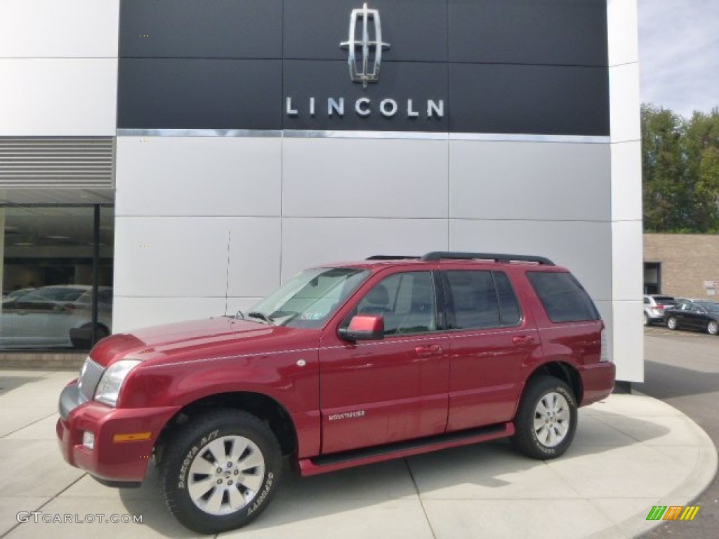 2008 Mountaineer AWD - Vivid Red Metallic / Charcoal Black photo #1