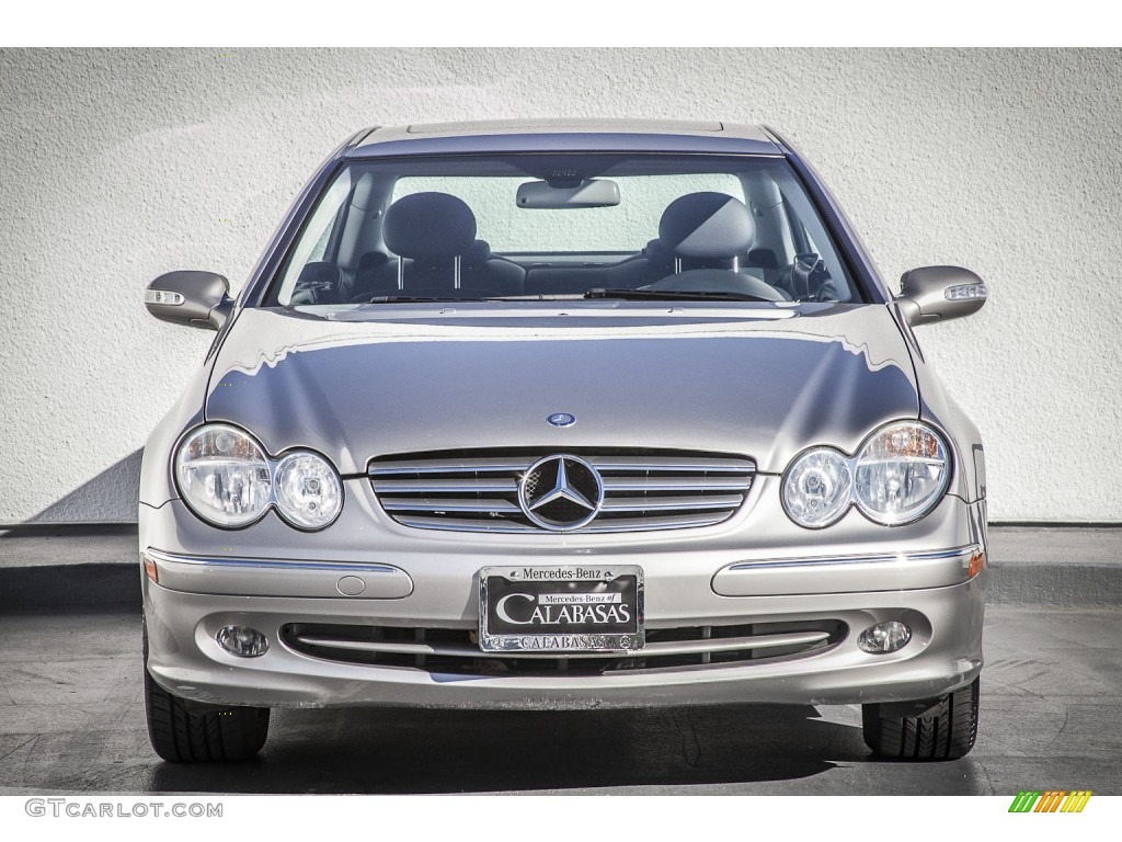 2004 CLK 320 Coupe - Pewter Metallic / Charcoal photo #2