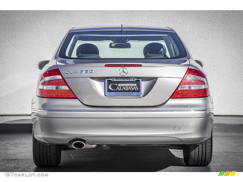2004 CLK 320 Coupe - Pewter Metallic / Charcoal photo #3