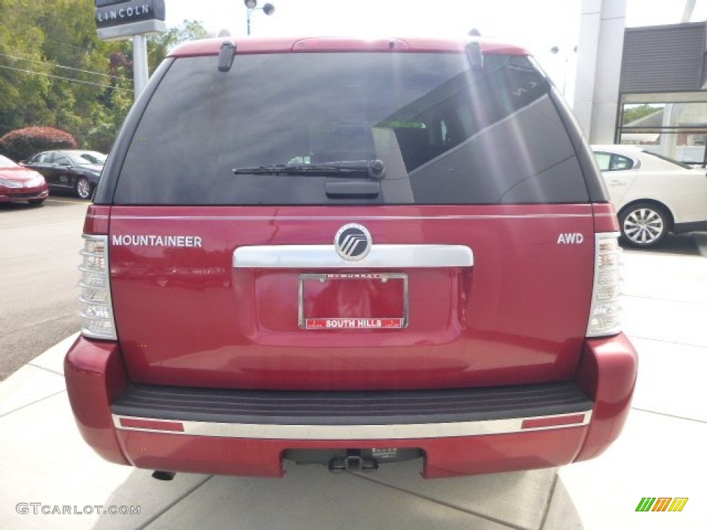 2008 Mountaineer AWD - Vivid Red Metallic / Charcoal Black photo #4