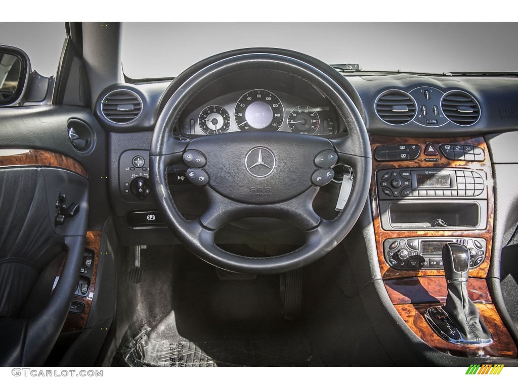 2004 CLK 320 Coupe - Pewter Metallic / Charcoal photo #4
