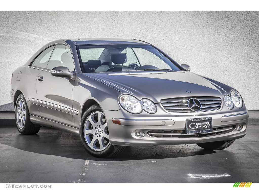 2004 CLK 320 Coupe - Pewter Metallic / Charcoal photo #11