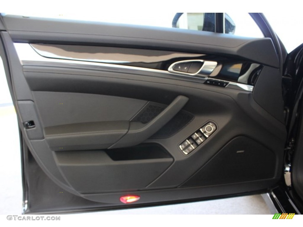 2014 Porsche Panamera 4 Black Door Panel Photo #86129553