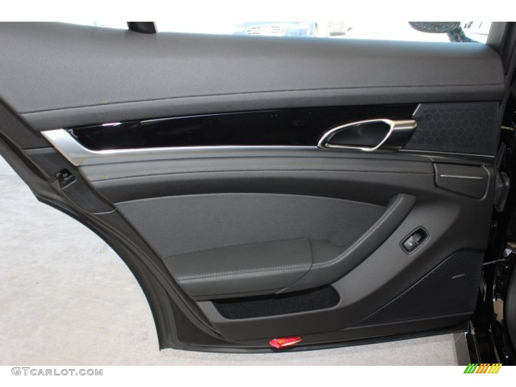 2014 Porsche Panamera 4 Black Door Panel Photo #86129971