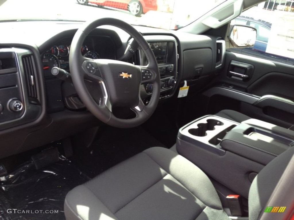 Jet Black Interior 2014 Chevrolet Silverado 1500 LT Z71 Double Cab Photo #86130528