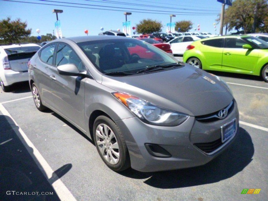 2012 Elantra GLS - Harbor Gray Metallic / Gray photo #3