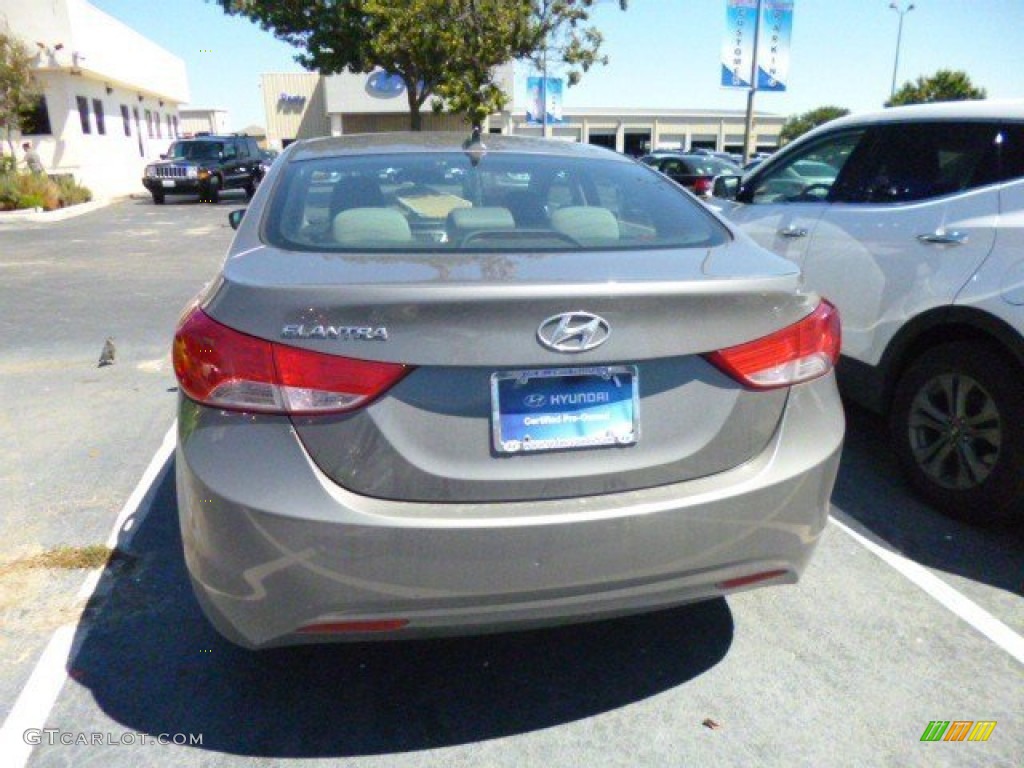 2012 Elantra GLS - Harbor Gray Metallic / Gray photo #5