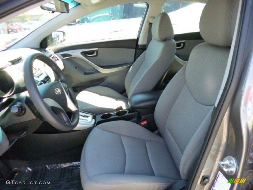 2012 Elantra GLS - Harbor Gray Metallic / Gray photo #6