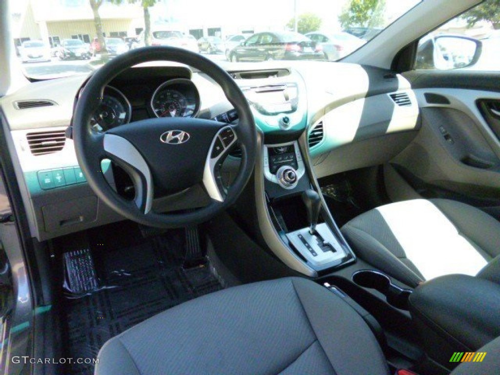 2012 Elantra GLS - Harbor Gray Metallic / Gray photo #8