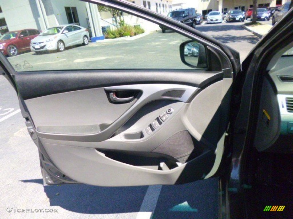 2012 Elantra GLS - Harbor Gray Metallic / Gray photo #9