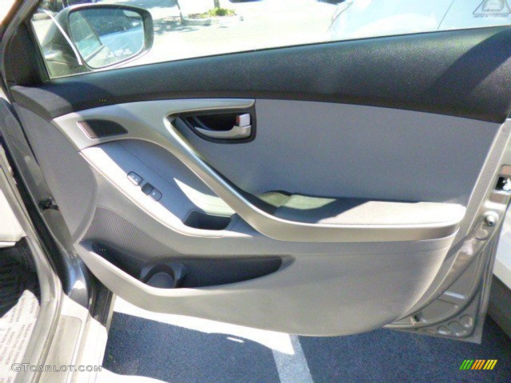 2012 Elantra GLS - Harbor Gray Metallic / Gray photo #16