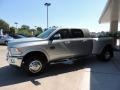 2012 Bright Silver Metallic Dodge Ram 3500 HD Laramie Longhorn Mega Cab 4x4 Dually  photo #5