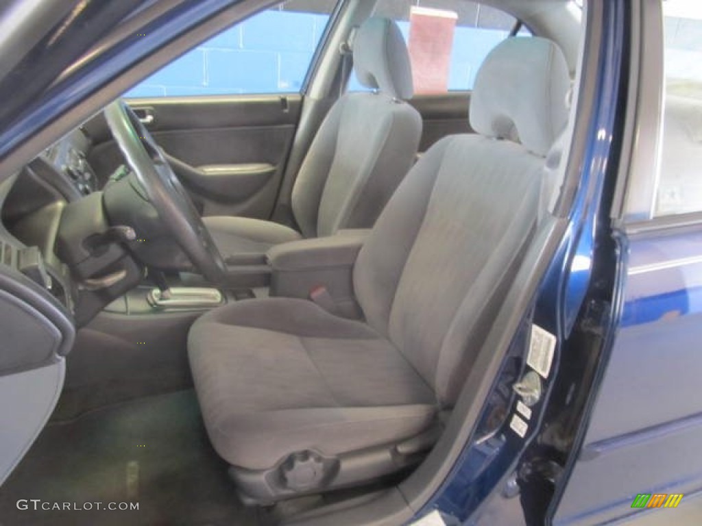 2003 Civic EX Sedan - Eternal Blue Pearl / Gray photo #10