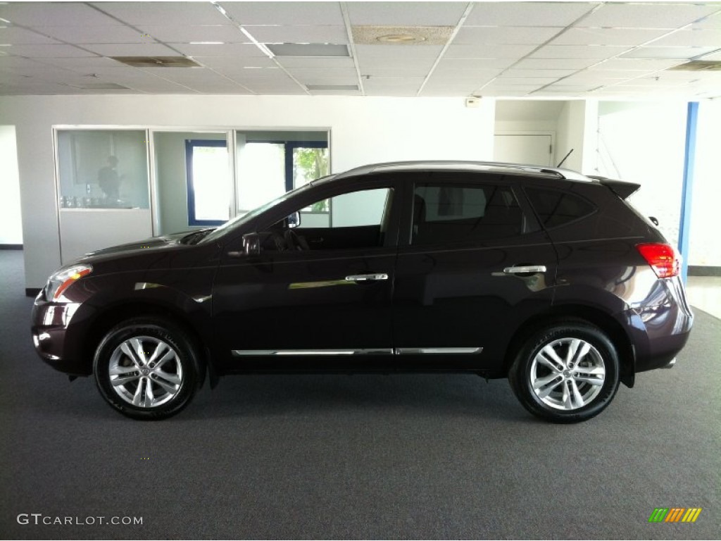 2012 Rogue SV AWD - Black Amethyst / Black photo #4