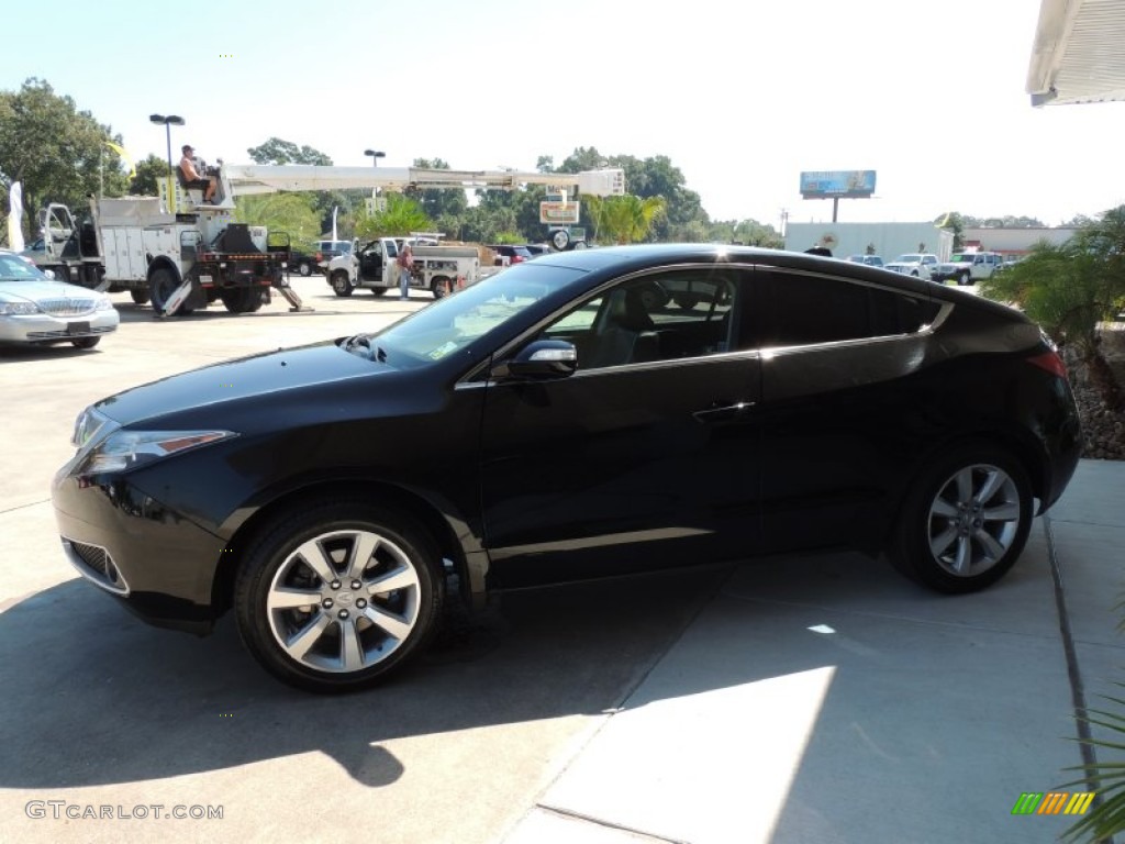 2010 ZDX AWD Technology - Crystal Black Pearl / Ebony photo #5