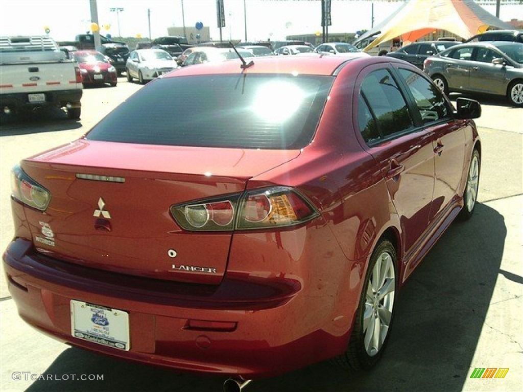 2012 Lancer GT - Rally Red Metallic / Black photo #6