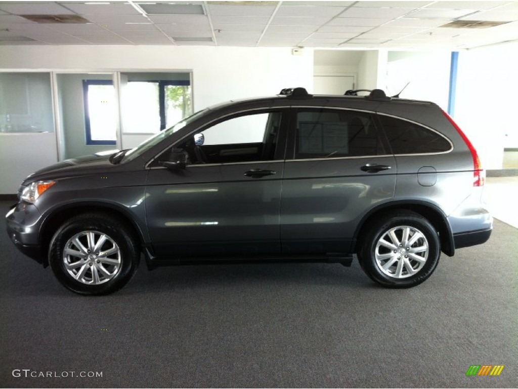 2011 CR-V EX 4WD - Polished Metal Metallic / Black photo #4