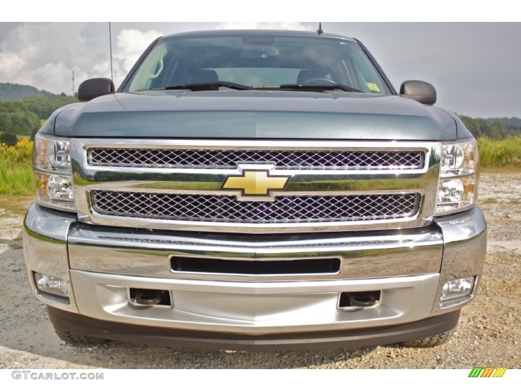 Blue Granite Metallic 2012 Chevrolet Silverado 1500 LT Crew Cab 4x4 Exterior Photo #86138889