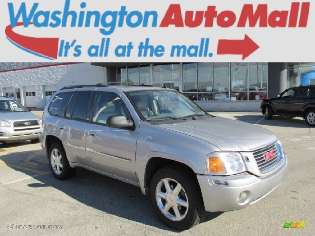 2008 Envoy SLT 4x4 - Silver Mist Metallic / Light Gray photo #1