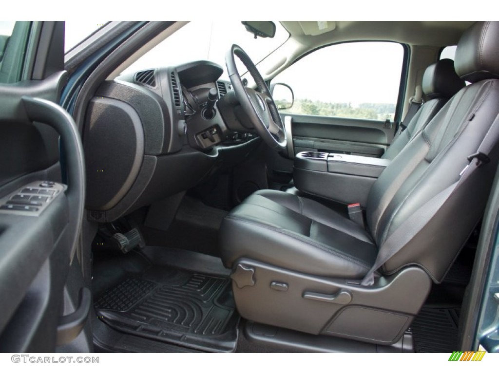 Ebony Interior 2012 Chevrolet Silverado 1500 LT Crew Cab 4x4 Photo #86139090