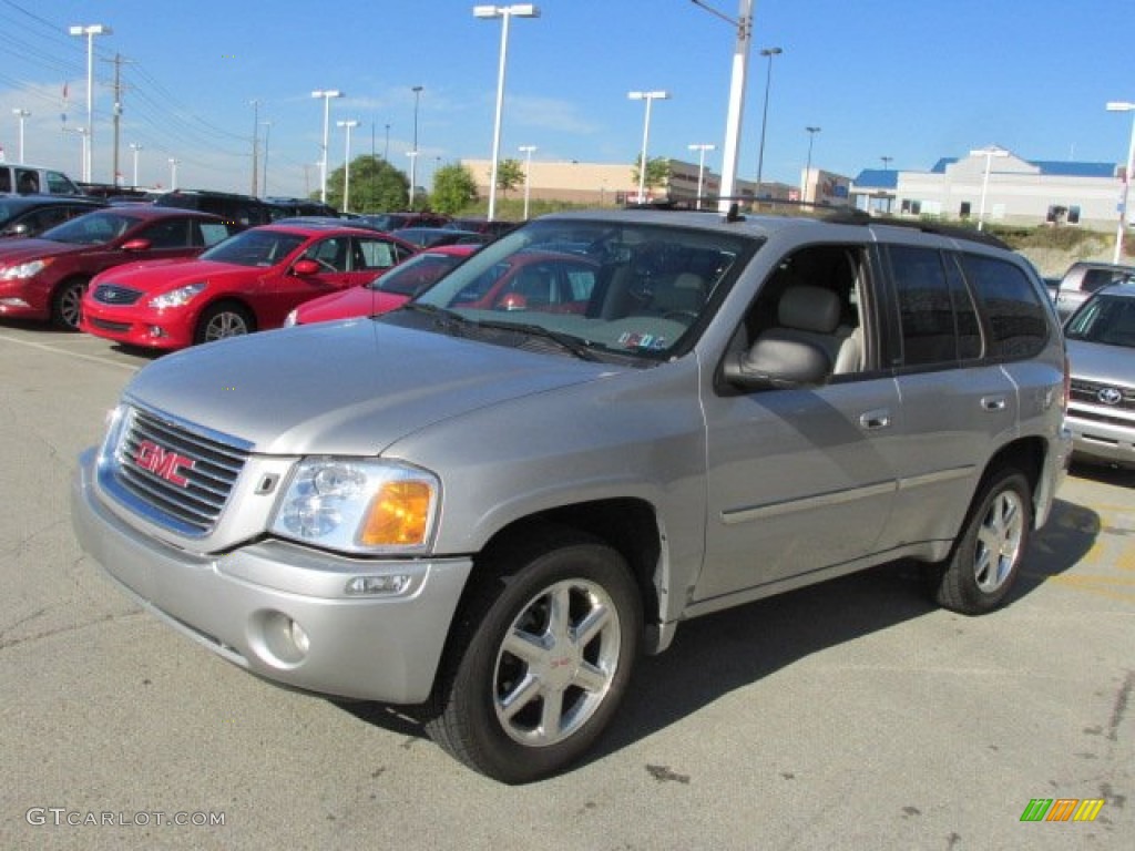 2008 Envoy SLT 4x4 - Silver Mist Metallic / Light Gray photo #6