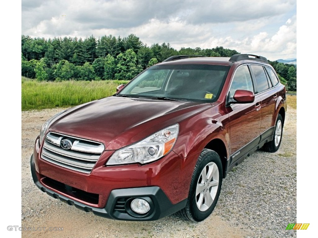 2013 Outback 2.5i Premium - Venetian Red Pearl / Black photo #1