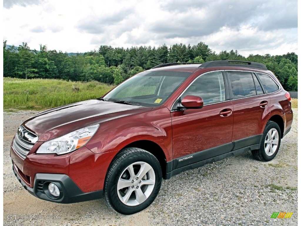 Venetian Red Pearl 2013 Subaru Outback 2.5i Premium Exterior Photo #86139543