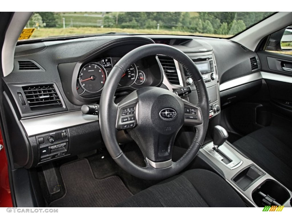 Black Interior 2013 Subaru Outback 2.5i Premium Photo #86139840