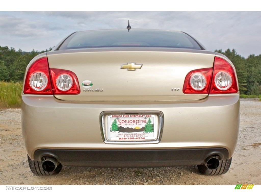 2008 Malibu LTZ Sedan - Sandstone Metallic / Cocoa/Cashmere Beige photo #7