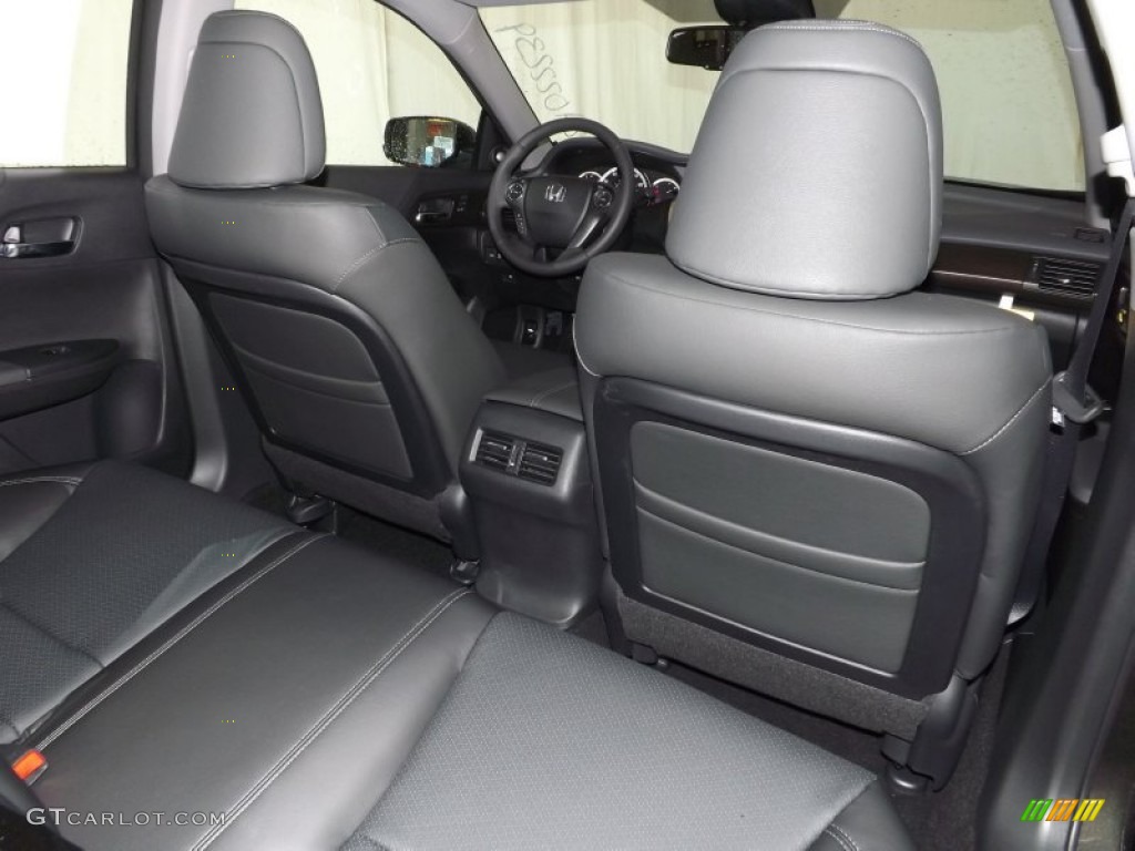 2014 Accord EX-L Sedan - Hematite Metallic / Black photo #34