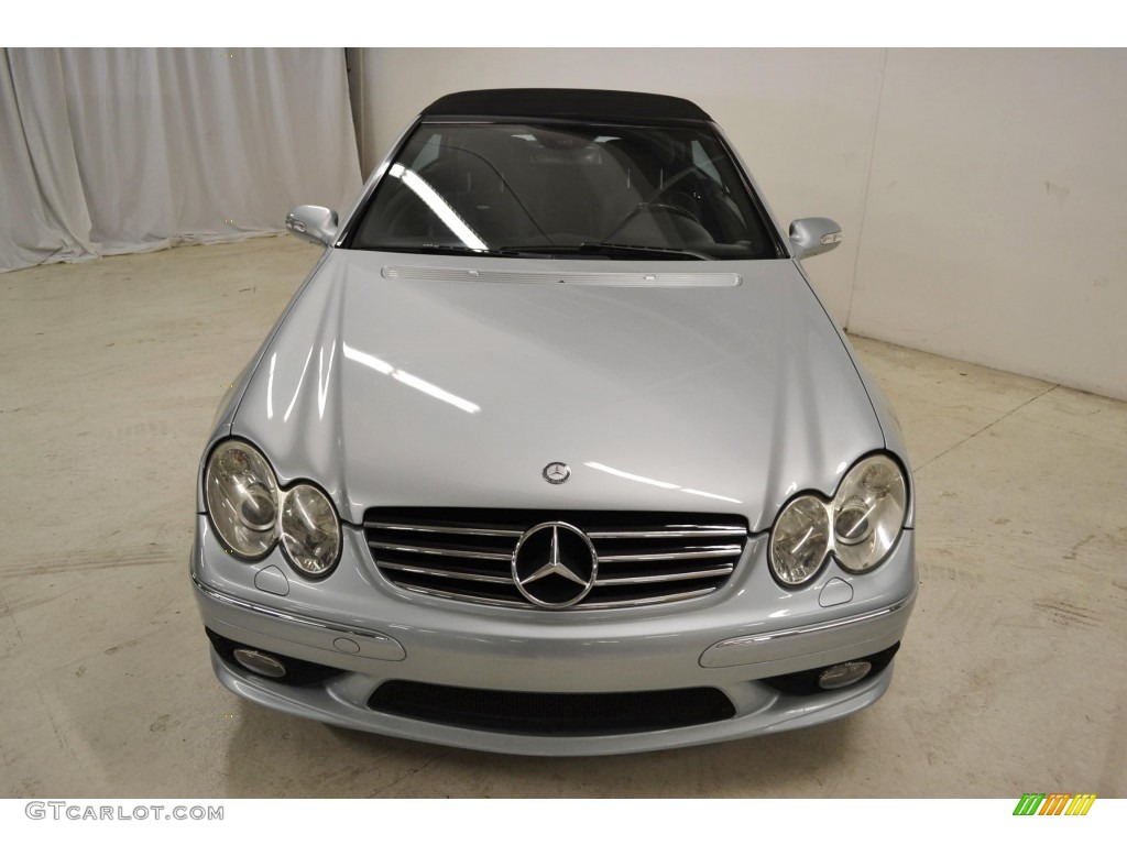 2005 CLK 55 AMG Cabriolet - Diamond Silver Metallic / Charcoal photo #4