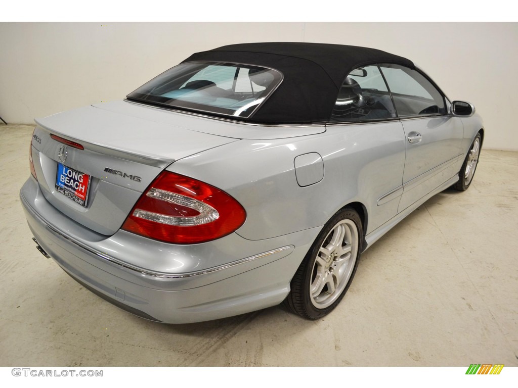 2005 CLK 55 AMG Cabriolet - Diamond Silver Metallic / Charcoal photo #5
