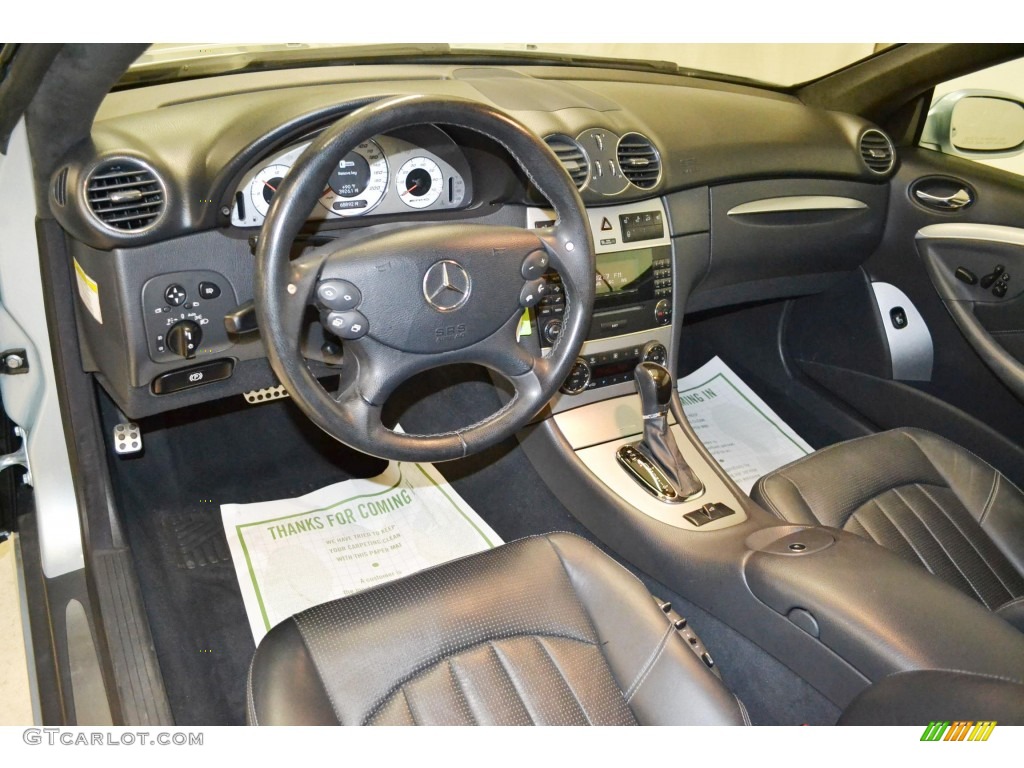 Charcoal Interior 2005 Mercedes-Benz CLK 55 AMG Cabriolet Photo #86142849