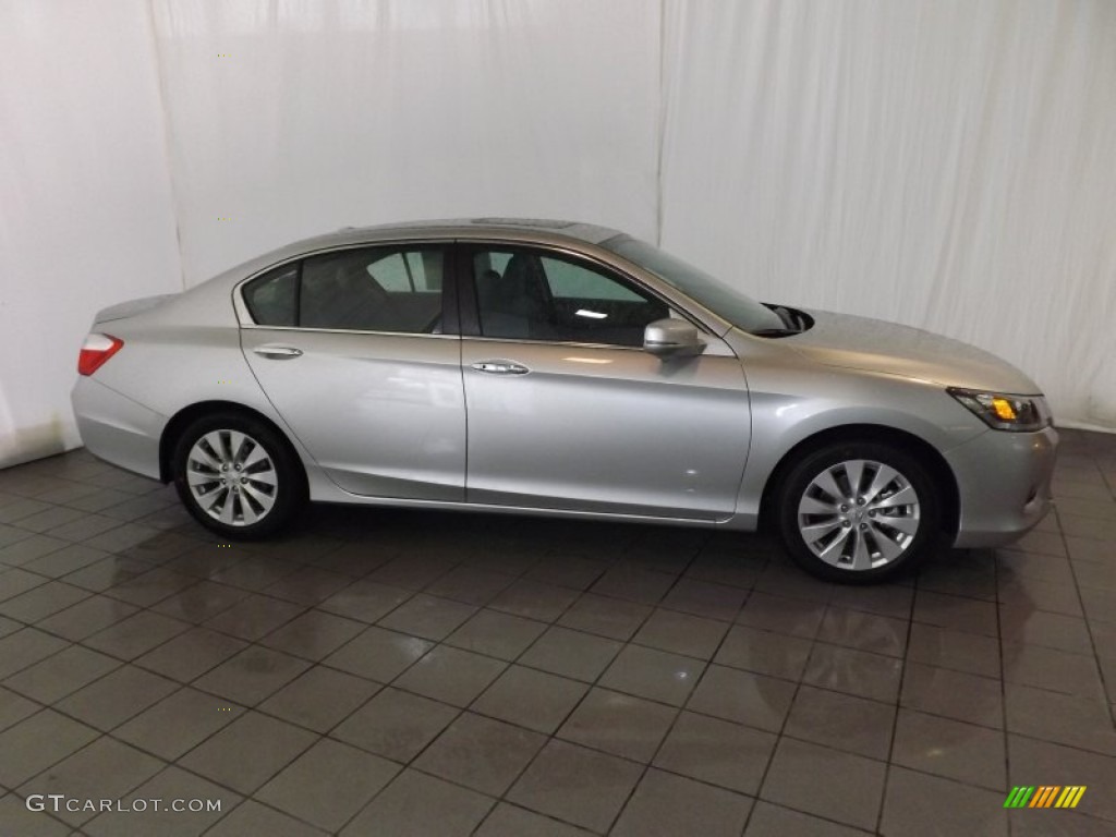 2014 Accord EX-L Sedan - Alabaster Silver Metallic / Gray photo #5