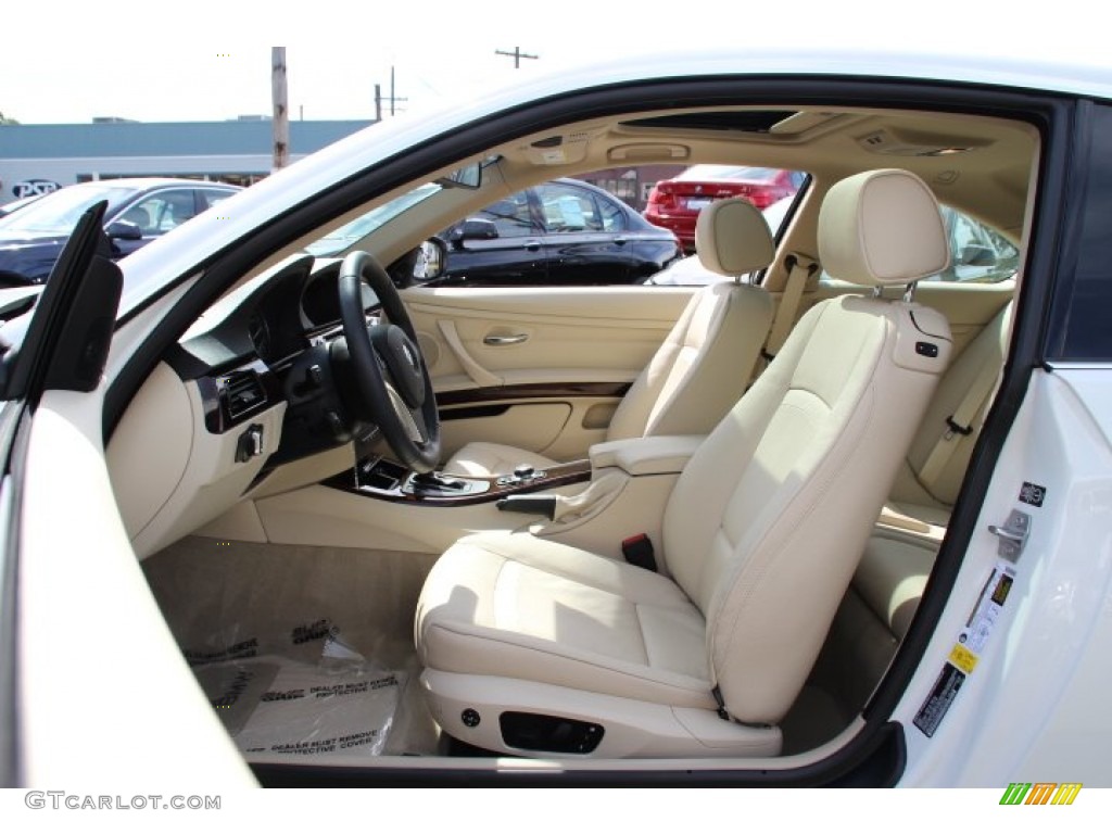2013 3 Series 328i xDrive Coupe - Alpine White / Cream Beige photo #11