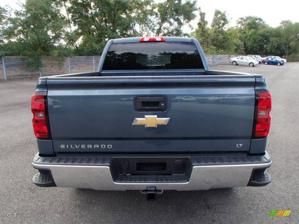 2014 Silverado 1500 LT Double Cab 4x4 - Blue Granite Metallic / Jet Black photo #7