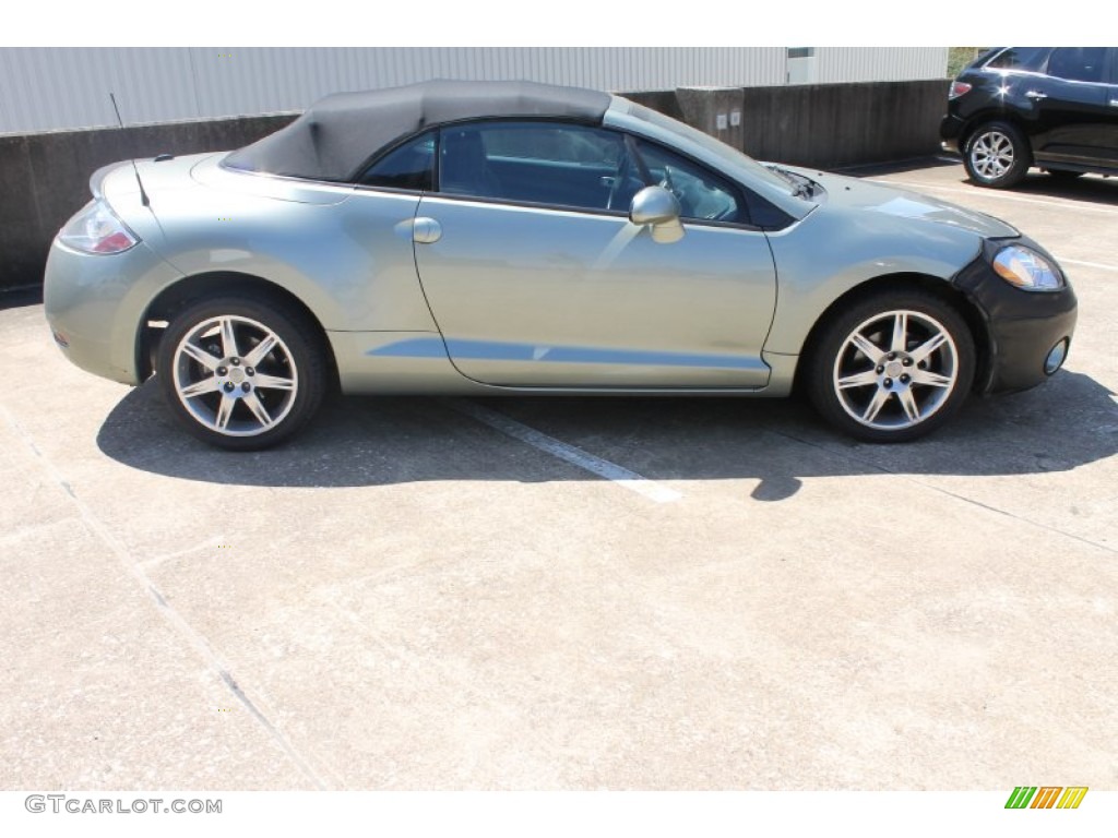 2008 Eclipse Spyder GT - Optimist Green Metallic / Dark Charcoal photo #11