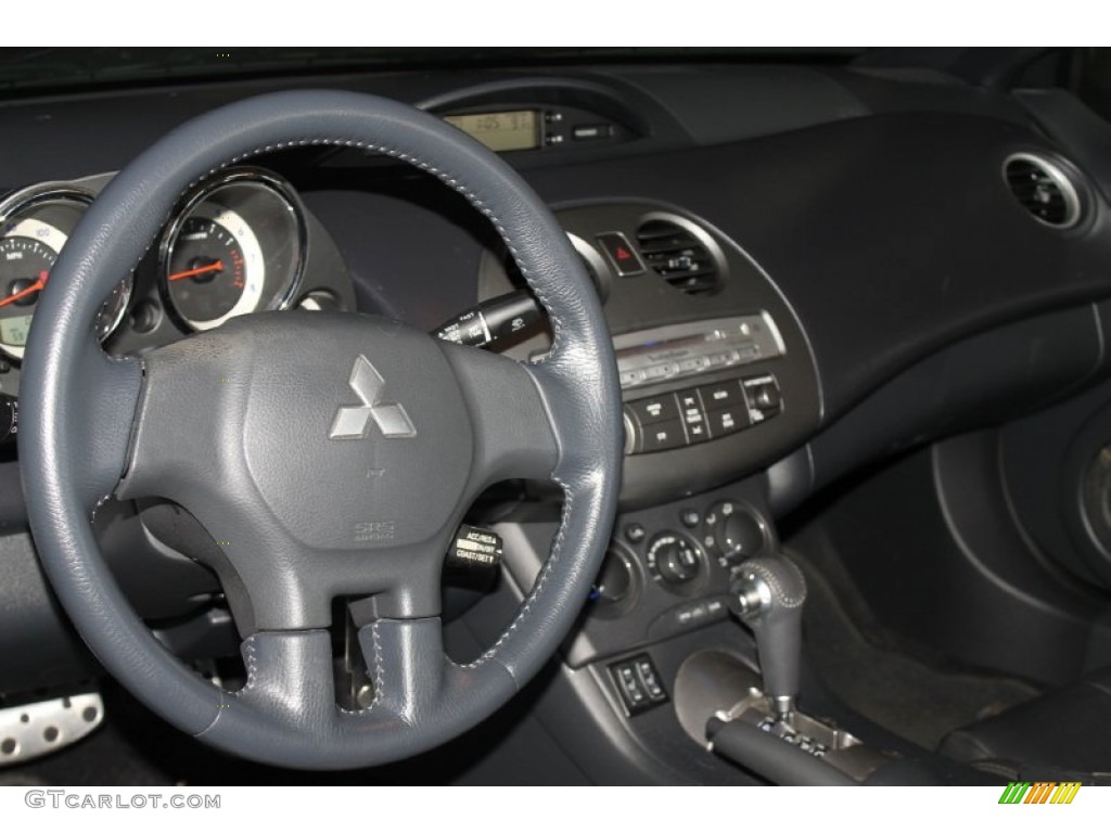 2008 Eclipse Spyder GT - Optimist Green Metallic / Dark Charcoal photo #14