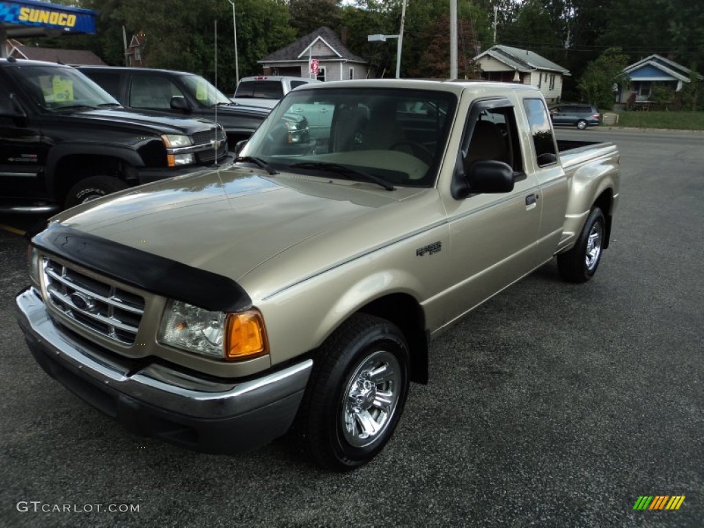 2002 Ranger XLT SuperCab - Harvest Gold Metallic / Medium Prairie Tan photo #2
