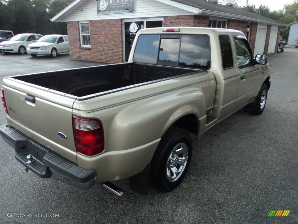 2002 Ranger XLT SuperCab - Harvest Gold Metallic / Medium Prairie Tan photo #3